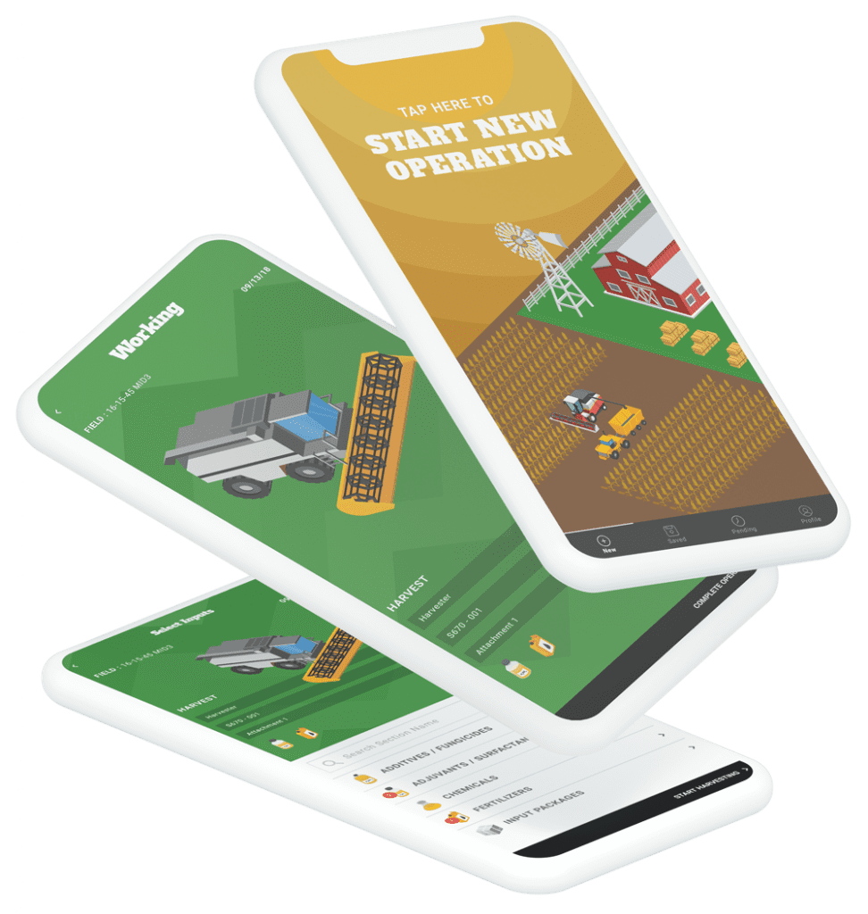 simple farms mobile app